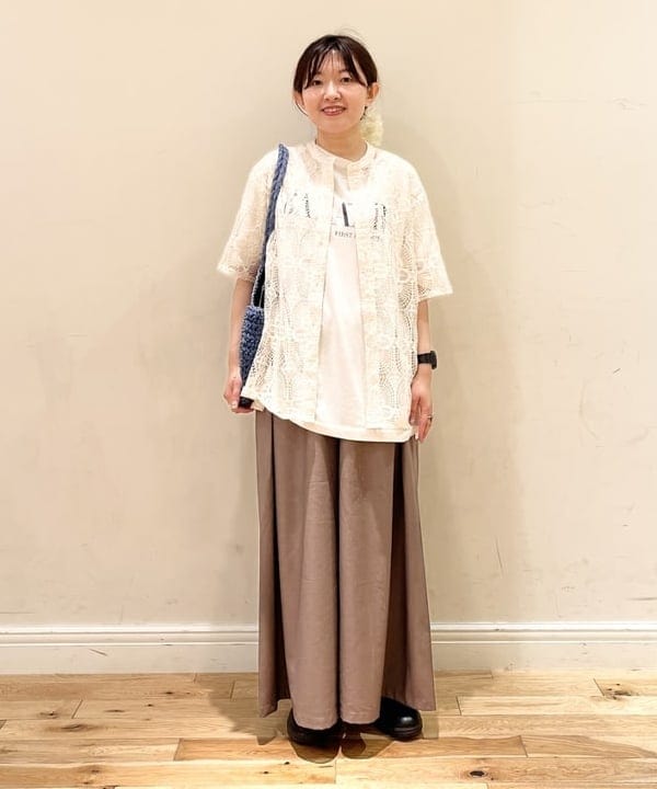 BEAMS HEARTのタック ワイドパンツを使ったコーディネートを紹介します。｜Rakuten Fashion(楽天ファッション／旧楽天ブランドアベニュー)6179693
