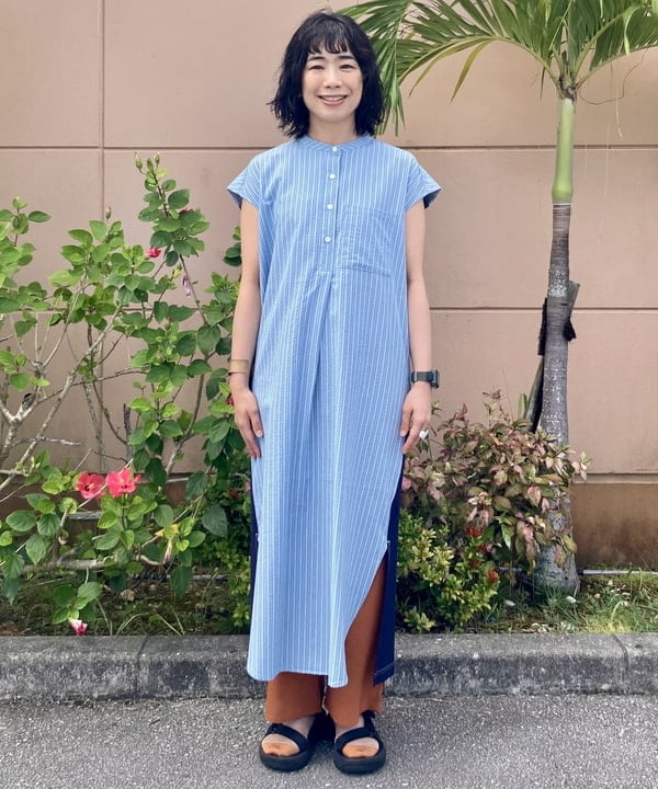 BEAMS HEARTのストライプ * カットワンピースを使ったコーディネートを紹介します。｜Rakuten Fashion(楽天ファッション／旧楽天ブランドアベニュー)6179765