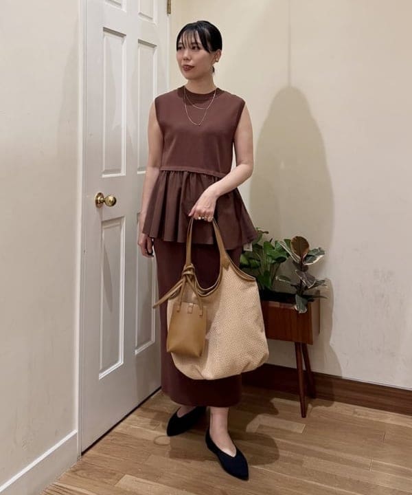 BEAMS HEARTの2セット 雑材シート トートバッグを使ったコーディネートを紹介します。｜Rakuten Fashion(楽天ファッション／旧楽天ブランドアベニュー)6179796