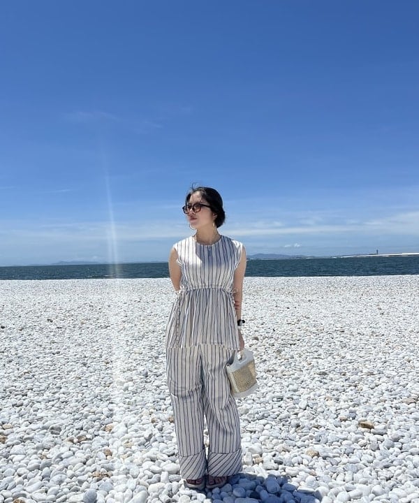 BEAMS HEARTのストライプ ジャカード パンツを使ったコーディネートを紹介します。｜Rakuten Fashion(楽天ファッション／旧楽天ブランドアベニュー)6179812