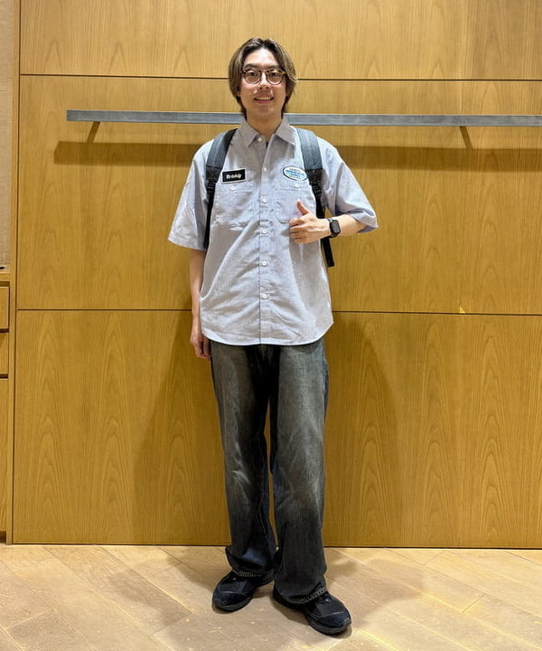 BEAMS HEARTのGMS ストライプ オックス ワークシャツを使ったコーディネートを紹介します。｜Rakuten Fashion(楽天ファッション／旧楽天ブランドアベニュー)6179841