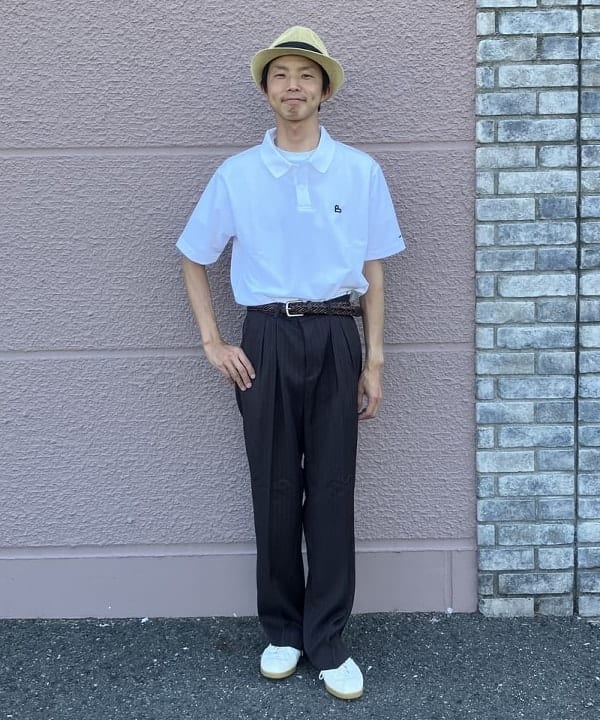 BEAMS HEARTのB-HEARTロゴ 鹿の子 ポロシャツを使ったコーディネートを紹介します。｜Rakuten Fashion(楽天ファッション／旧楽天ブランドアベニュー)6179880