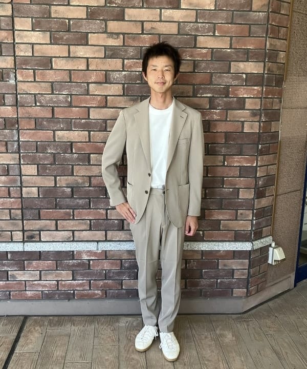 BEAMS HEARTのドライカルゼ 2ボタン ジャケット(S~XL)を使ったコーディネートを紹介します。｜Rakuten Fashion(楽天ファッション／旧楽天ブランドアベニュー)6179892