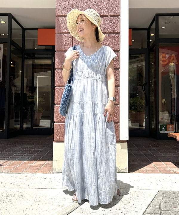 BEAMS HEARTのペーパー スカシハット レディース 帽子を使ったコーディネートを紹介します。｜Rakuten Fashion(楽天ファッション／旧楽天ブランドアベニュー)6179925