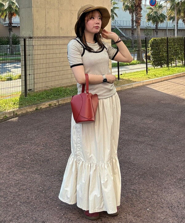 BEAMS HEARTのペーパー リボン ハットを使ったコーディネートを紹介します。｜Rakuten Fashion(楽天ファッション／旧楽天ブランドアベニュー)6180000