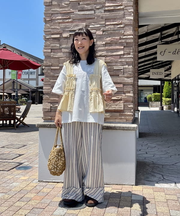 BEAMS HEARTのデイリー イラスト Tシャツを使ったコーディネートを紹介します。｜Rakuten Fashion(楽天ファッション／旧楽天ブランドアベニュー)6180004