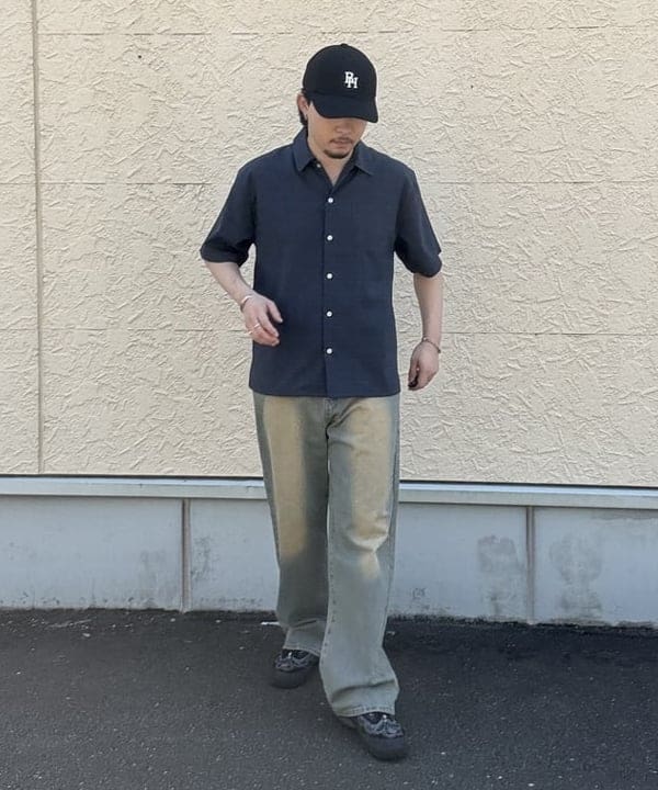 BEAMS HEARTのポリエステルトロ チェック シャツ (吸水速乾・接触冷感)を使ったコーディネートを紹介します。｜Rakuten Fashion(楽天ファッション／旧楽天ブランドアベニュー)6180043