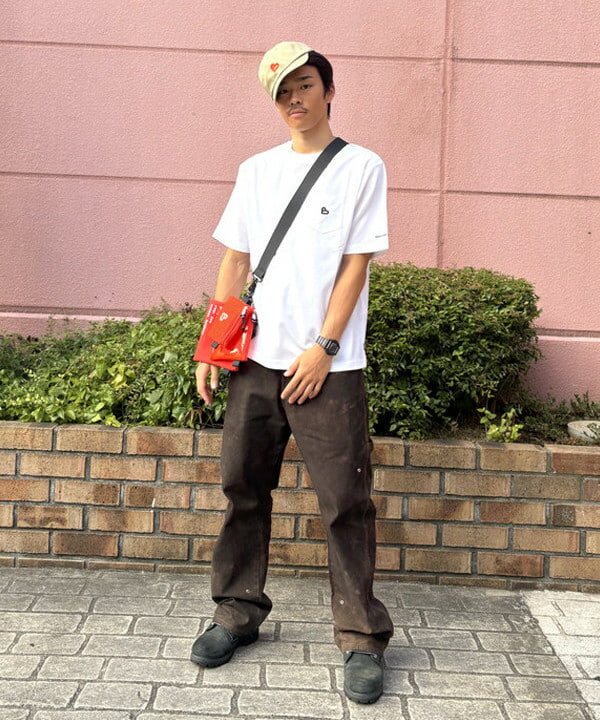 BEAMS HEARTのB-HEARTロゴ メッセージ チェーン 刺繍 キャップ 25AW ギフトを使ったコーディネートを紹介します。｜Rakuten Fashion(楽天ファッション／旧楽天ブランドアベニュー)6180059