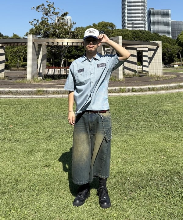 BEAMS HEARTのGMS ミニチェック ワークシャツを使ったコーディネートを紹介します。｜Rakuten Fashion(楽天ファッション／旧楽天ブランドアベニュー)6180063