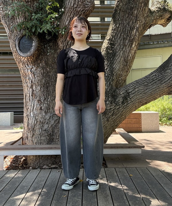 BEAMS HEARTのビスチェ ドッキング Tシャツを使ったコーディネートを紹介します。｜Rakuten Fashion(楽天ファッション／旧楽天ブランドアベニュー)6180107