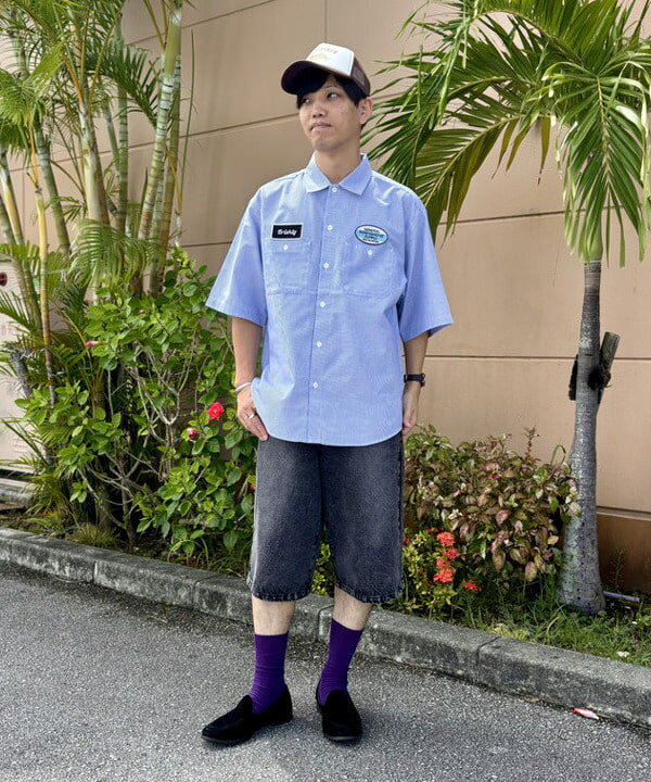 BEAMS HEARTのGMS ストライプ オックス ワークシャツを使ったコーディネートを紹介します。｜Rakuten Fashion(楽天ファッション／旧楽天ブランドアベニュー)6180112