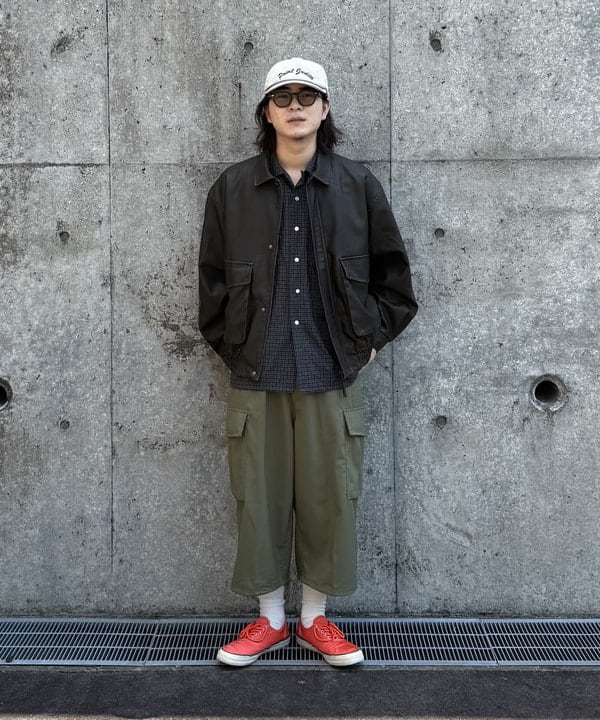 BEAMS HEARTのBEAMS HEART｜クラシック フェイクレザー ブルゾン｜メンズ アウター ジャケット｜合成皮革 リラックスフィット ヴィンテージ風｜秋冬を使ったコーディネートを紹介します。｜Rakuten Fashion(楽天ファッション／旧楽天ブランドアベニュー)6180114