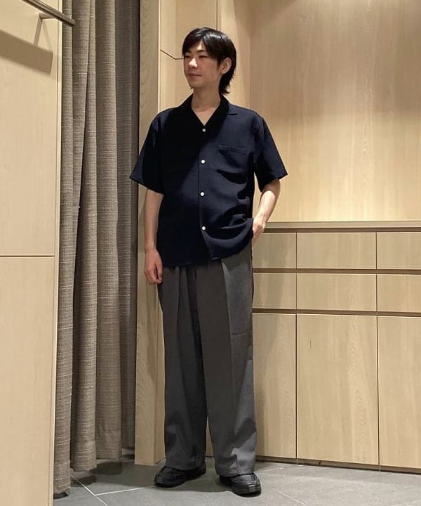 BEAMS HEARTのポリメランジ オープンカラーシャツ(吸水速乾)を使ったコーディネートを紹介します。｜Rakuten Fashion(楽天ファッション／旧楽天ブランドアベニュー)6180130