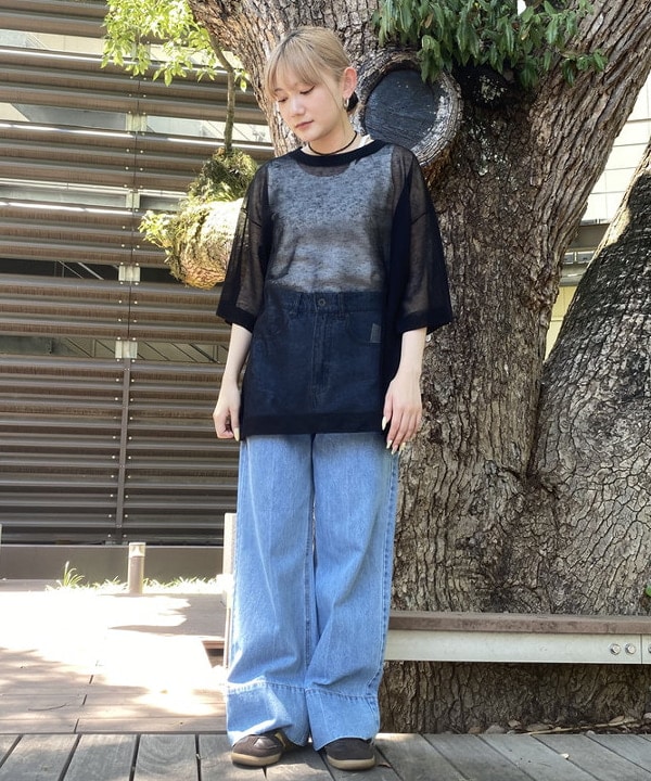 BEAMS HEARTのアシメ カットアウト タンクトップを使ったコーディネートを紹介します。｜Rakuten Fashion(楽天ファッション／旧楽天ブランドアベニュー)6180085