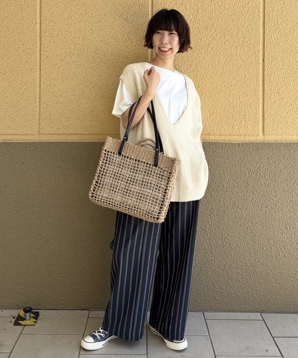 BEAMS HEARTのインバッグ ペーパートート(A4サイズ対応可能)を使ったコーディネートを紹介します。｜Rakuten Fashion(楽天ファッション／旧楽天ブランドアベニュー)6180197