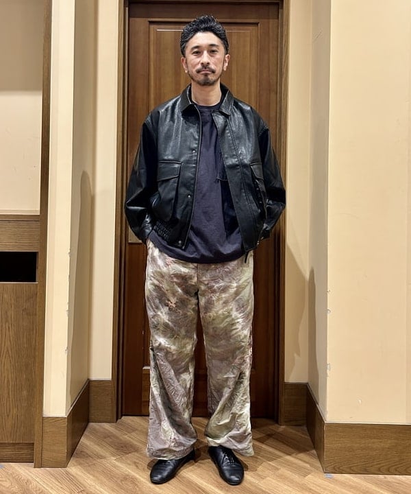 BEAMS HEARTのBEAMS HEART｜クラシック フェイクレザー ブルゾン｜メンズ アウター ジャケット｜合成皮革 リラックスフィット ヴィンテージ風｜秋冬を使ったコーディネートを紹介します。｜Rakuten Fashion(楽天ファッション／旧楽天ブランドアベニュー)6179562