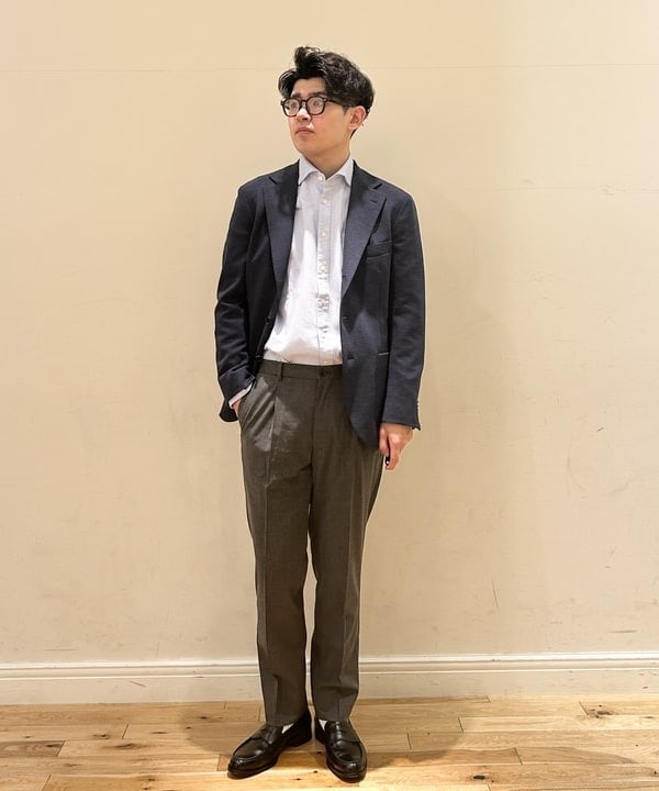 BEAMS HEARTのニットハニカム 3ボタン ジャケット(S~XXL)を使ったコーディネートを紹介します。｜Rakuten Fashion(楽天ファッション／旧楽天ブランドアベニュー)6180264