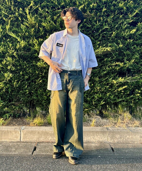 BEAMS HEARTのBEAMS HEART｜クラシック フェイクレザー ブルゾン｜メンズ アウター ジャケット｜合成皮革 リラックスフィット ヴィンテージ風｜秋冬を使ったコーディネートを紹介します。｜Rakuten Fashion(楽天ファッション／旧楽天ブランドアベニュー)6180270