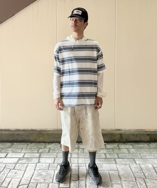 BEAMS HEARTのBEAMS / ハーフジップ テック フーディを使ったコーディネートを紹介します。｜Rakuten Fashion(楽天ファッション／旧楽天ブランドアベニュー)6180282