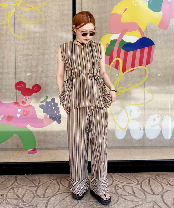 BEAMS HEARTのストライプ ジャカード プルオーバーを使ったコーディネートを紹介します。｜Rakuten Fashion(楽天ファッション／旧楽天ブランドアベニュー)6180372