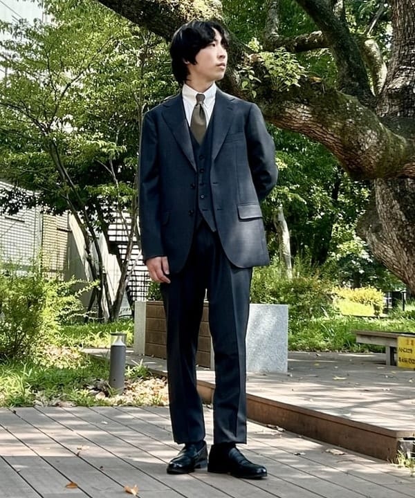 BEAMS HEARTの130's グレンチェック 3ボタン 3ピーススーツ 25AW(セットアイテム)を使ったコーディネートを紹介します。｜Rakuten Fashion(楽天ファッション／旧楽天ブランドアベニュー)6180409