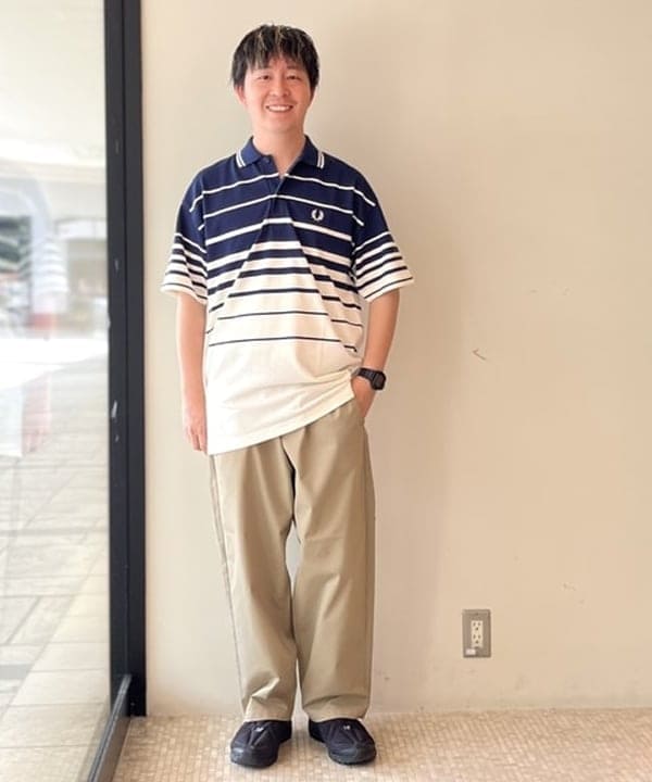 BEAMS MENのGMS ワーク イージーパンツを使ったコーディネートを紹介します。｜Rakuten Fashion(楽天ファッション／旧楽天ブランドアベニュー)6180414