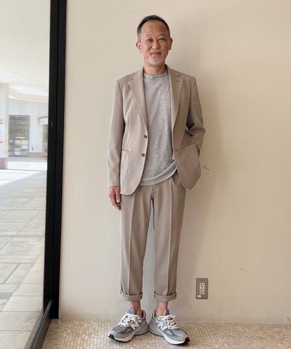 BEAMS HEARTのドライカルゼ 2ボタン ジャケット(S~XL)を使ったコーディネートを紹介します。｜Rakuten Fashion(楽天ファッション／旧楽天ブランドアベニュー)6180433