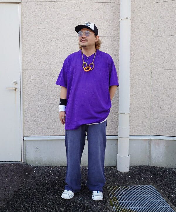 BEAMS HEARTのGMS ワイドストレート  コットンウラケ パンツを使ったコーディネートを紹介します。｜Rakuten Fashion(楽天ファッション／旧楽天ブランドアベニュー)6180482