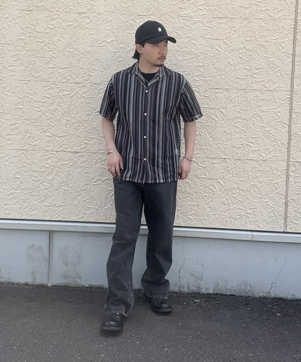 BEAMS HEARTのストライプ レース ショートスリーブシャツを使ったコーディネートを紹介します。｜Rakuten Fashion(楽天ファッション／旧楽天ブランドアベニュー)6180492