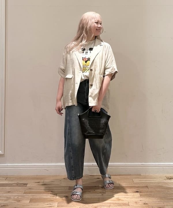 BEAMS HEARTのフレンチスリーブ ジャケット 半袖ジャケット レディースを使ったコーディネートを紹介します。｜Rakuten Fashion(楽天ファッション／旧楽天ブランドアベニュー)6180509