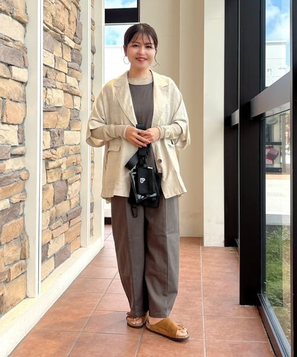 BEAMS HEARTのフレンチスリーブ ジャケット 半袖ジャケット レディースを使ったコーディネートを紹介します。｜Rakuten Fashion(楽天ファッション／旧楽天ブランドアベニュー)6180582