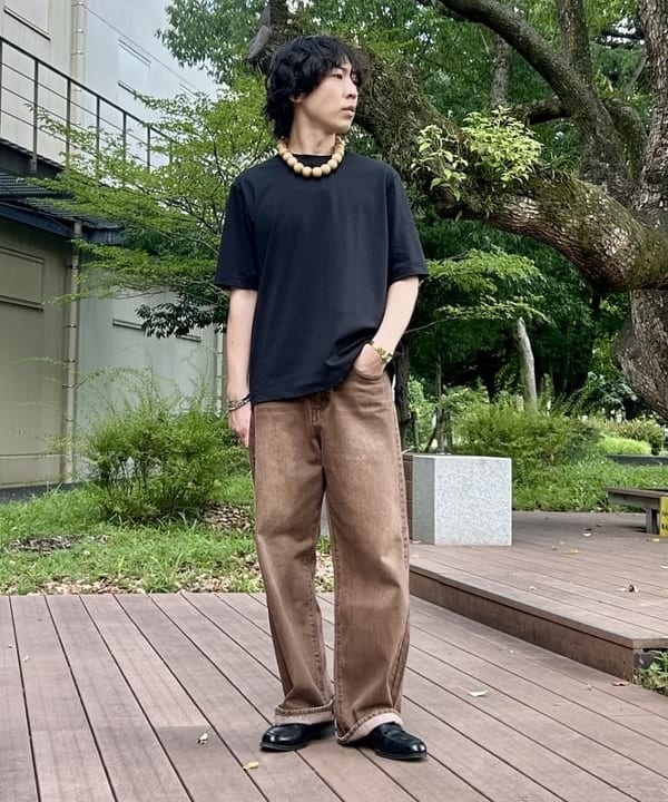 BEAMS HEARTのブラスト ワイド ストレート デニムを使ったコーディネートを紹介します。｜Rakuten Fashion(楽天ファッション／旧楽天ブランドアベニュー)6180845