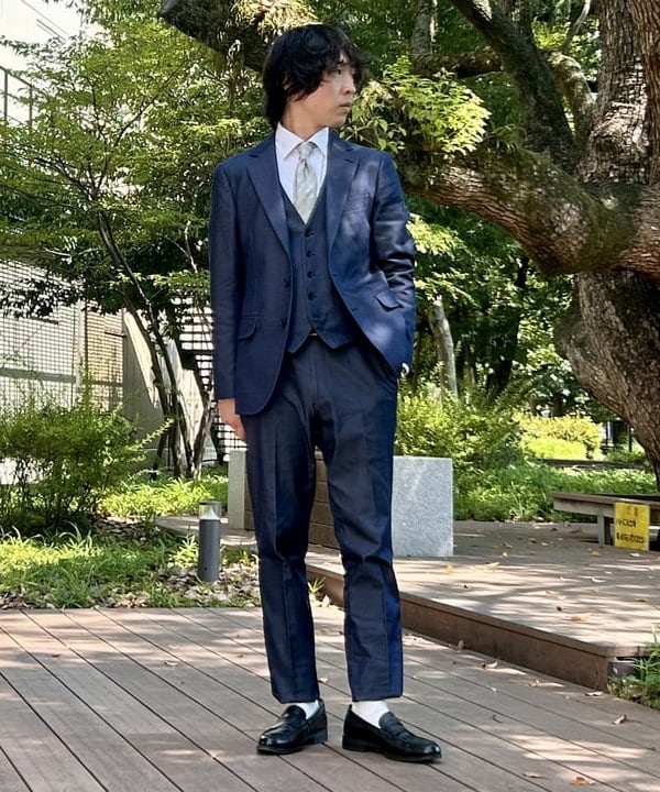 BEAMS HEARTのストレッチデニム ドレスジレ 25AW(セットアップ対応)を使ったコーディネートを紹介します。｜Rakuten Fashion(楽天ファッション／旧楽天ブランドアベニュー)6180851