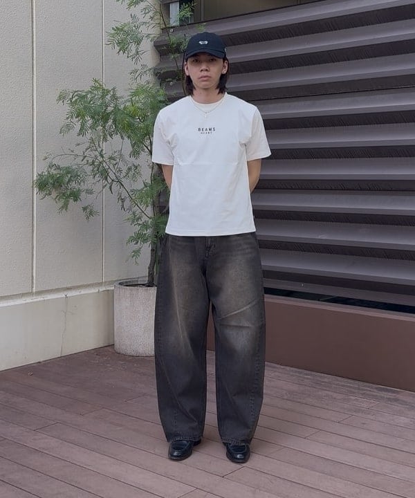 BEAMS HEARTのBEAMS HEART ロゴ ショートスリーブ カットソー(吸水速乾・毛玉軽減)を使ったコーディネートを紹介します。｜Rakuten Fashion(楽天ファッション／旧楽天ブランドアベニュー)6180898