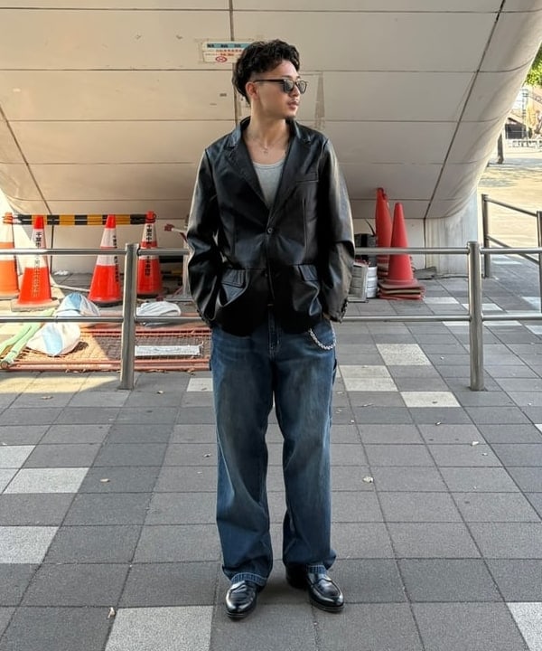 BEAMS HEARTのフェイクレザー ジャケットを使ったコーディネートを紹介します。｜Rakuten Fashion(楽天ファッション／旧楽天ブランドアベニュー)6180939