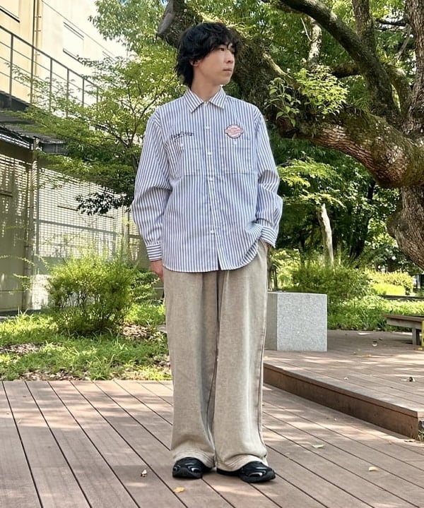 BEAMS HEARTのGMS ビッグシルエット ワークシャツを使ったコーディネートを紹介します。｜Rakuten Fashion(楽天ファッション／旧楽天ブランドアベニュー)6180742