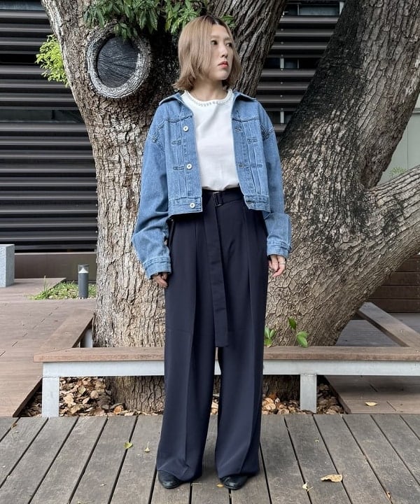 BEAMS HEARTのパール トリミング Tシャツを使ったコーディネートを紹介します。｜Rakuten Fashion(楽天ファッション／旧楽天ブランドアベニュー)6180992