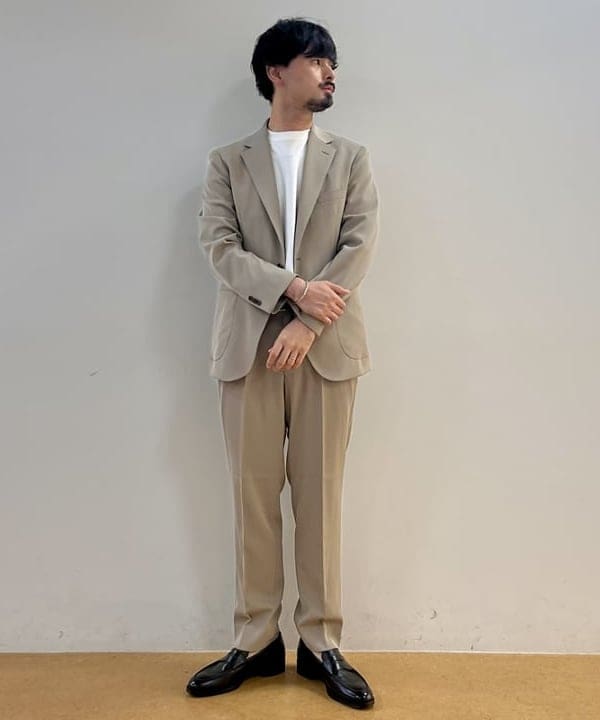 BEAMS HEARTのドライカルゼ 2ボタン ジャケット(S~XL)を使ったコーディネートを紹介します。｜Rakuten Fashion(楽天ファッション／旧楽天ブランドアベニュー)6181001