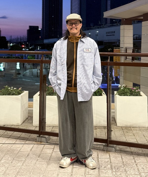 BEAMS HEARTのGMS ビッグシルエット ワークシャツを使ったコーディネートを紹介します。｜Rakuten Fashion(楽天ファッション／旧楽天ブランドアベニュー)6181037