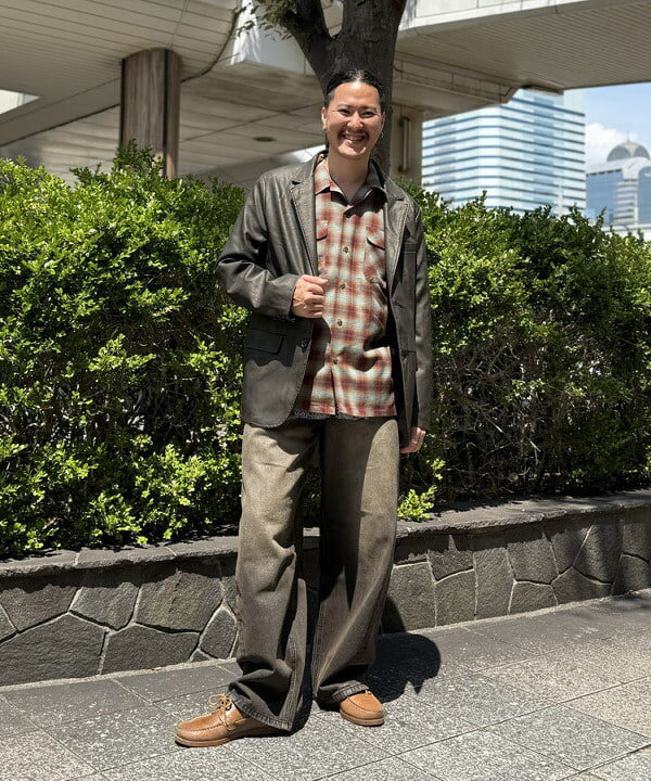 BEAMS HEARTのフェイクレザー ジャケットを使ったコーディネートを紹介します。｜Rakuten Fashion(楽天ファッション／旧楽天ブランドアベニュー)6181066