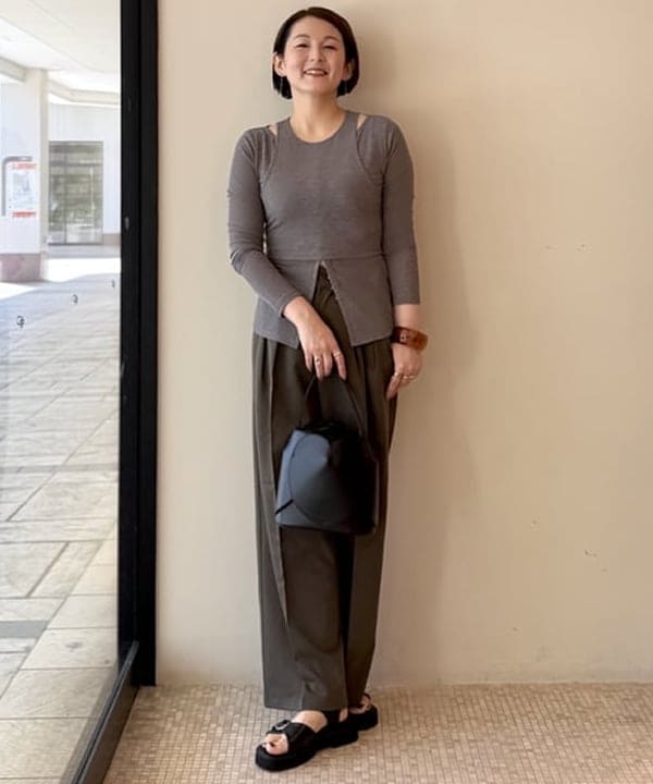 BEAMS HEARTのカーディガン * タンクトップ レイヤード プルオーバーを使ったコーディネートを紹介します。｜Rakuten Fashion(楽天ファッション／旧楽天ブランドアベニュー)6181115