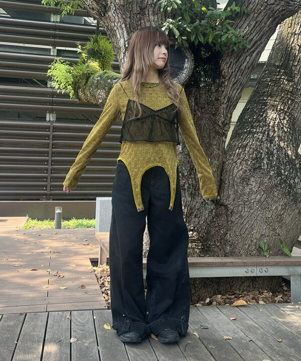 BEAMS HEARTの2WAY ガーター ロング スリーブ プルオーバーを使ったコーディネートを紹介します。｜Rakuten Fashion(楽天ファッション／旧楽天ブランドアベニュー)6181161