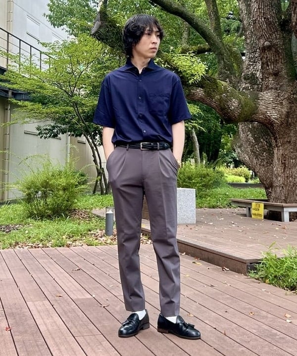 BEAMS HEARTのハイゲージ ポンチ スラックス(S~XL・セットアップ対応)を使ったコーディネートを紹介します。｜Rakuten Fashion(楽天ファッション／旧楽天ブランドアベニュー)6181167