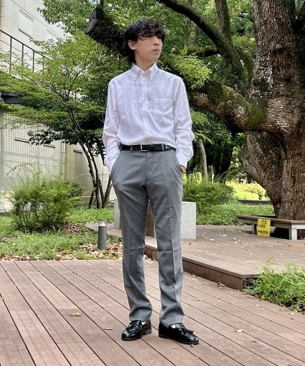 BEAMS HEARTのイージーケア ボタンダウンカラー シャツを使ったコーディネートを紹介します。｜Rakuten Fashion(楽天ファッション／旧楽天ブランドアベニュー)6181168