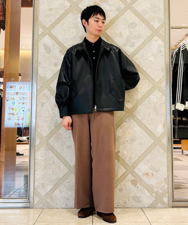 BARACUTA G4 フェイクレザー ショート ブルゾン　BEAMS F BEAMS MEN | BARACUTA / G4 フェイクレザー ショート ブルゾン