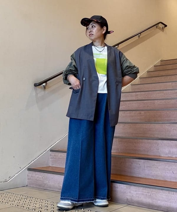 BEAMS HEARTのMA-1 ドッキング ジャケット 25AW 秋 ライトアウター レディースを使ったコーディネートを紹介します。｜Rakuten Fashion(楽天ファッション／旧楽天ブランドアベニュー)6181184