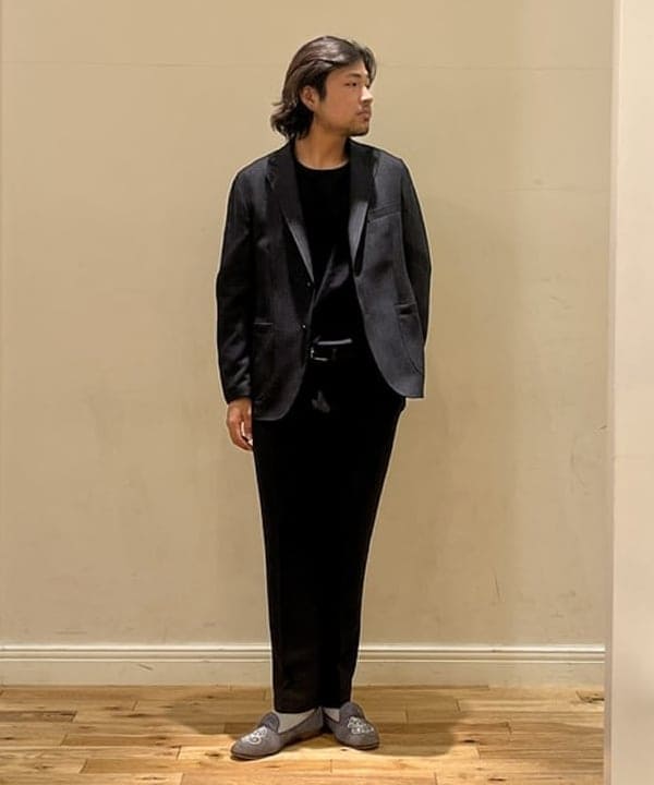 BEAMS HEARTのミックスツイード 2ボタンジャケット(S~XL・セットアップ対応)を使ったコーディネートを紹介します。｜Rakuten Fashion(楽天ファッション／旧楽天ブランドアベニュー)6181259