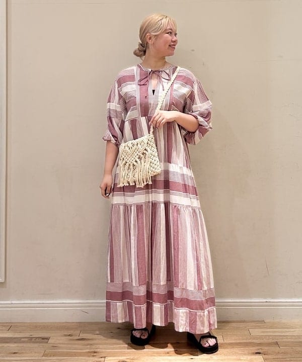 BEAMS OUTLETのマクラメ編み バッグを使ったコーディネートを紹介します。｜Rakuten Fashion(楽天ファッション／旧楽天ブランドアベニュー)6181366