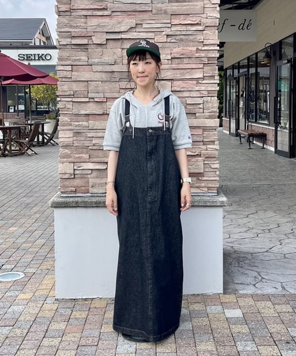 B:MING LIFE STORE by BEAMSのデニム ジャンパースカートを使ったコーディネートを紹介します。｜Rakuten Fashion(楽天ファッション／旧楽天ブランドアベニュー)6181367