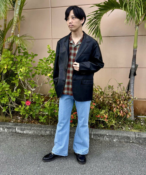 BEAMS HEARTのフェイクレザー ジャケットを使ったコーディネートを紹介します。｜Rakuten Fashion(楽天ファッション／旧楽天ブランドアベニュー)6181624